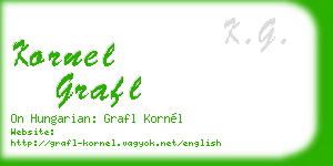 kornel grafl business card